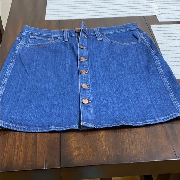 Madewell denim button skirt size‎ 30 - Picture 1 of 8
